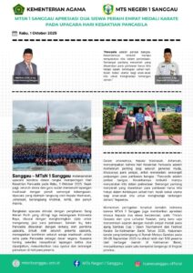 Read more about the article MTsN 1 Sanggau Apresiasi Dua Siswa Peraih Empat Mendali Karate Pada Upacara Hari Kesaktian Pancasila
