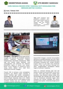 Read more about the article GURU BAHASA INGGRIS MTSN 1 SANGGAU IKUTI SOSIALISASI PKB BERSAMA BRITISH COUNCIL