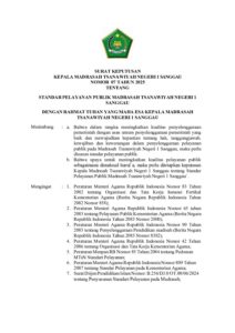 Read more about the article SURAT KEPUTUSAN KEPALA MADRASAH