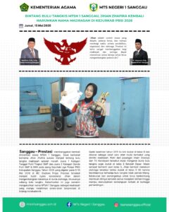 Read more about the article BINTANG BULU TANGKIS MTSN 1 SANGGAU, JIHAN ZHAFIRA KEMBALI HARUMKAN NAMA MADRASAH DI KEJURKAB PBSI 2026